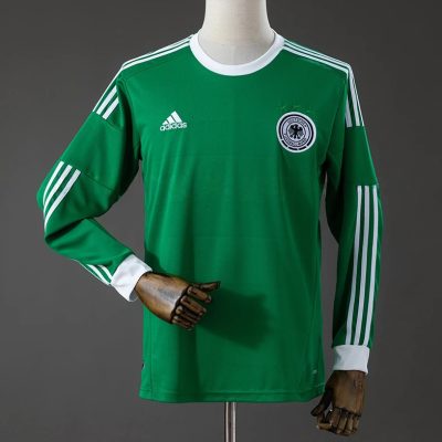 2012 Germany Away Long Sleeve Retro Soccer Jersey