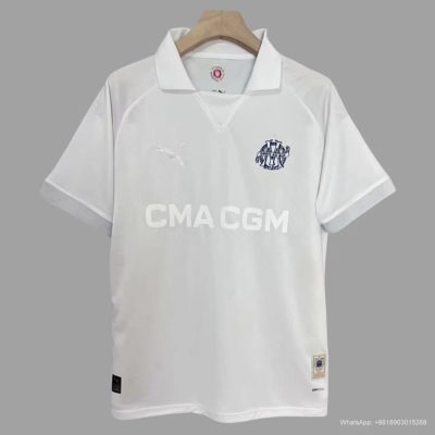 24/25 Marseille 125 Years Anniversary White Soccer Jersey