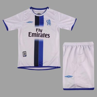 03/05 Chelsea Away Kids Retro Soccer Jersey Size 16-28