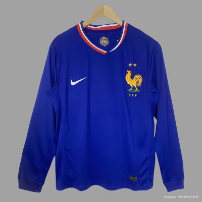 2024 France home long sleeve soccer jersey