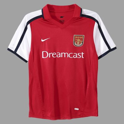 00/02 Arsenal Home Retro Soccer Jersey