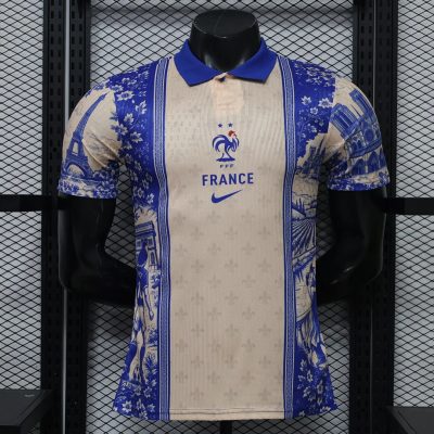 2026 France Landmark Print Player Version Polo Shirt