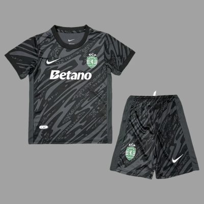 25/26 Sporting CP Lisbon Goalkeeper 2 Kids Soccer Jersey Size 16-28