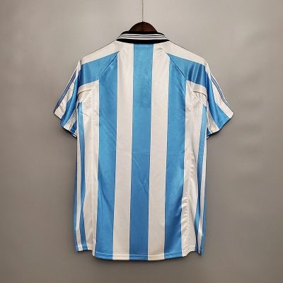 1998 Argentina Home Retro Soccer Jersey