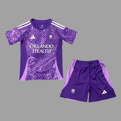 2025 Orlando City Home Kids Soccer Jersey Size 16-28