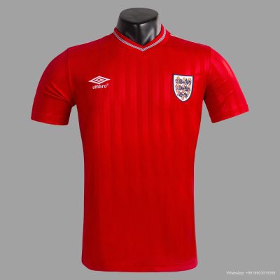 1986 England Away Retro Soccer Jersey