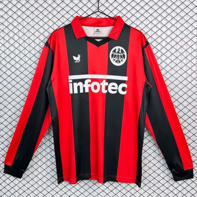 83/84 Frankfurt Home Long Sleeve Retro Soccer Jersey