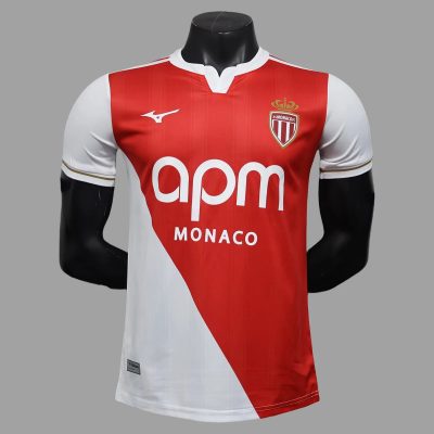 25/26 AS Monaco Home Player Version Soccer Jersey