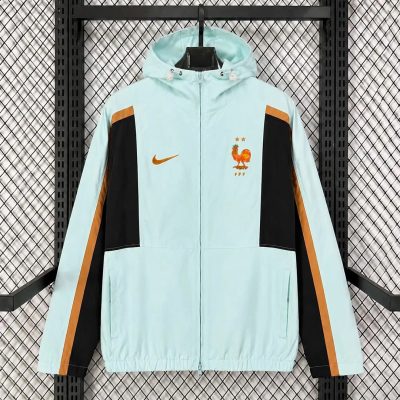 2026 France Energy Light Blue Woven Windbreaker