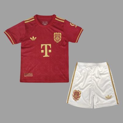 2025 Bayern Munich 125 Years Anniversary Kids Soccer Jersey Size 16-28
