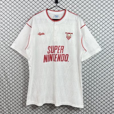 91/92 Sevilla Home Retro Soccer Jersey