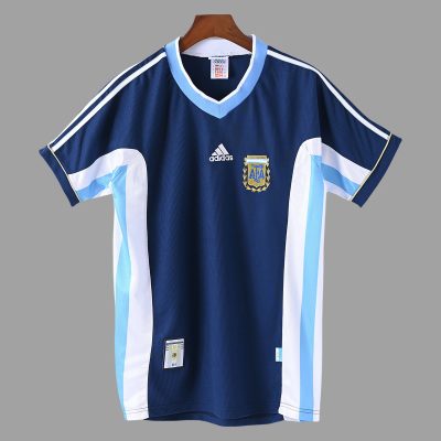1998 Argentina Away Retro Soccer Jersey