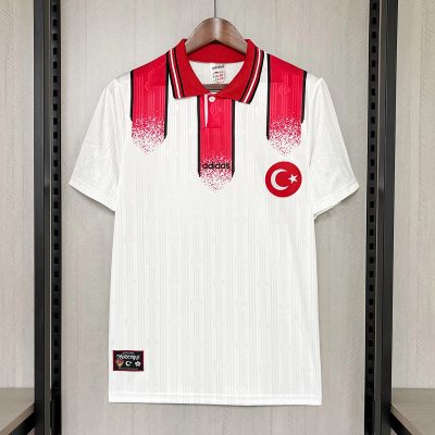 1996 Turkey Away Retro Soccer Jersey