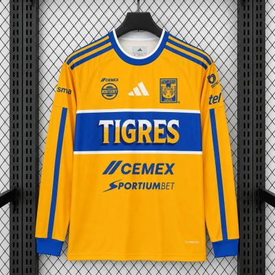 26/27 Tigres UANL Home Long Sleeve Soccer Jersey