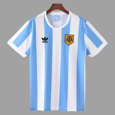 1978 Argentina Home Retro Soccer Jersey