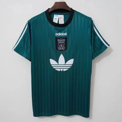 95/96 Liverpool Green Polyester T-Shirt