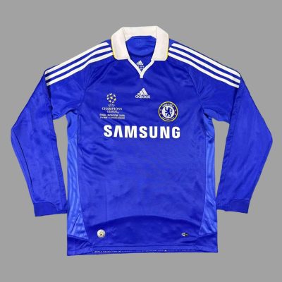 08/09 Chelsea Home Long Sleeve Retro Soccer Jersey