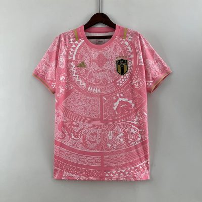 2023 Italy Special Edition Pink Soccer Jersey