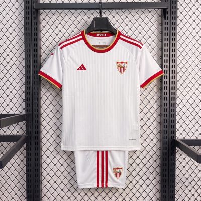 26/27 Sevilla Home Kids Soccer Jersey
