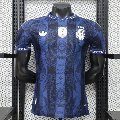 2026 Argentina Sepcial Messi Blue Player Version Soccer Jersey