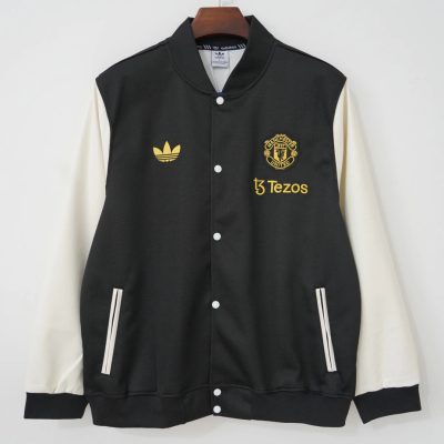 24/25 Manchester United Chinese New Years Varsity Black White Jacket