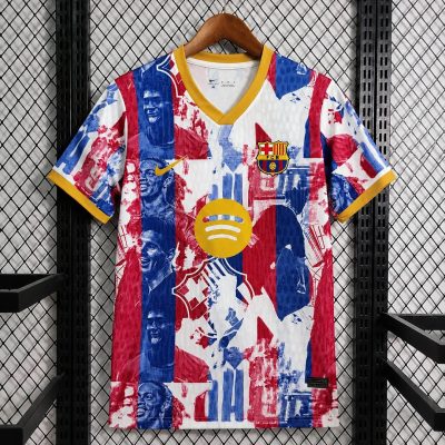 26/27 Barcelona Special Edition Collage Print of Club Legends Soccer Jersey