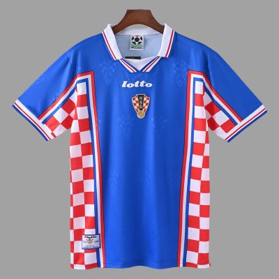 1998 Croatia Away Retro Soccer Jersey
