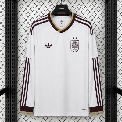 2026 Spain Away 2 Stars Long Sleeve Soccer Jersey