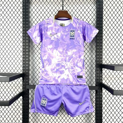 2026 South Korea Away Kids Soccer Jersey Size 16-28