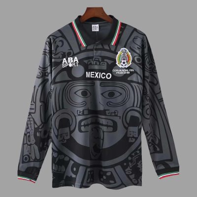 1998 Mexico Third Long Sleeve Retro Soccer Jersey