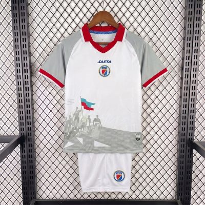 2026 Haiti Away Kids Soccer Jersey Size 16-28