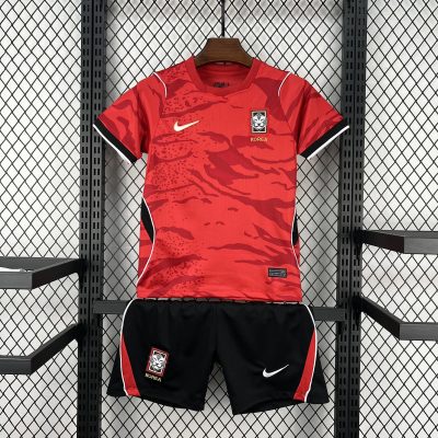 2026 South Korea Home Kids Soccer Jersey Size 16-28