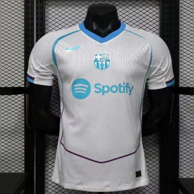 26/27 Barcelona Concept Player Version White Light Blue Soccer Jersey