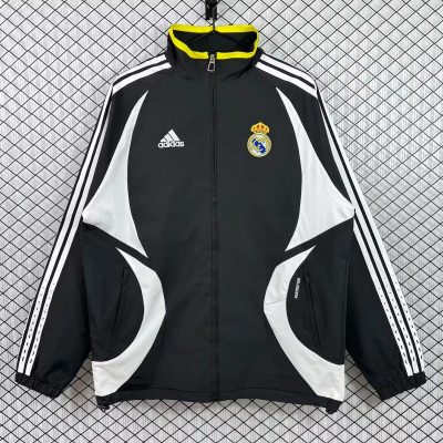 06/07 Real Madrid Black White Windbreaker