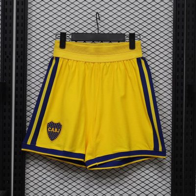 2027 Boca Juniors Yellow Player Version Soccer Shorts