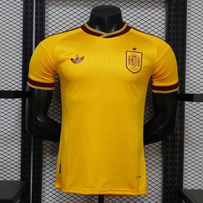 2026 Spain Special Edition Yellow Player Version Soccer Jersey