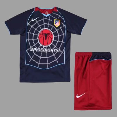 04/05 Atletico Madrid Away Kids Retro Soccer Jersey Size 16-28