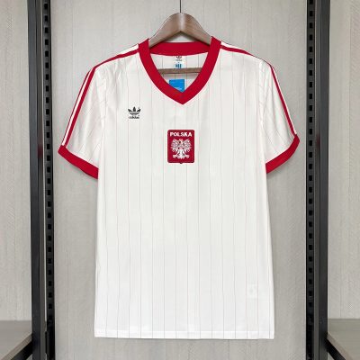 1982 Poland Home Retro Soccer Jersey