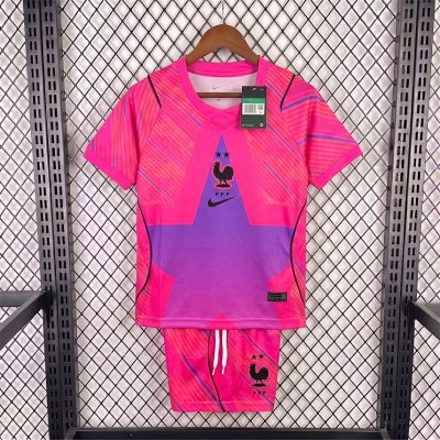 2026 France Goalkeeper 2 Kids Soccer Jersey Size 16-28