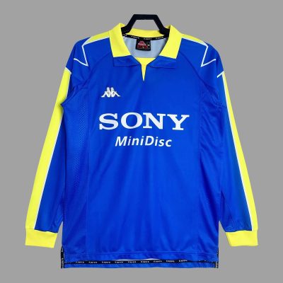 97/98 Juventus Away Long Sleeve Retro Soccer Jersey