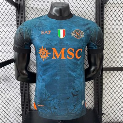 25/26 Napoli Halloween Player Version Blue Soccer Jersey