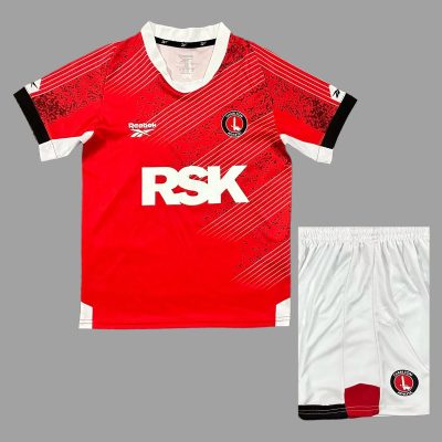 25/26 Charlton Athletic Home Kids Soccer Jersey Size 16-28