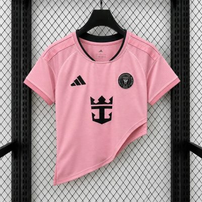 2027 Inter Miami Home Women Asymmetric Hem Crop Jersey