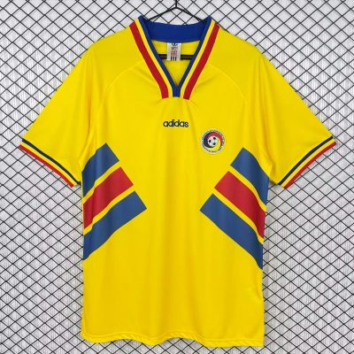 1994 Romania Home Retro Soccer Jersey