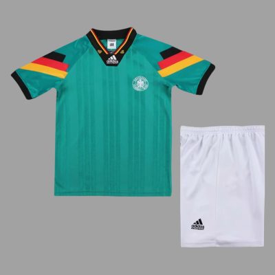 1992 Germany Away Kids Retro Soccer Jersey Size 16-28