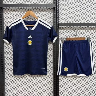 2026 Scotland Home Kids Soccer Jersey Size 16-28