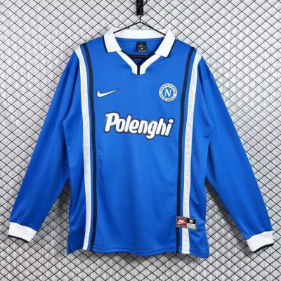 97/98 Napoli Home Long Sleeve Retro Soccer Jersey