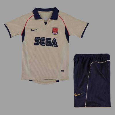 01/02 Arsenal away Kids Retro Soccer Jersey Size 16-28