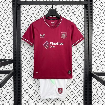 26/27 Burnley Home Kids Soccer Jersey