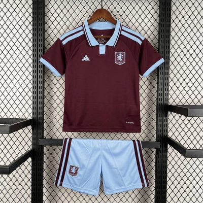 26/27 Aston Villa Home Kids Soccer Jersey
